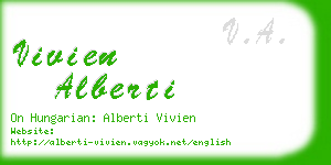 vivien alberti business card